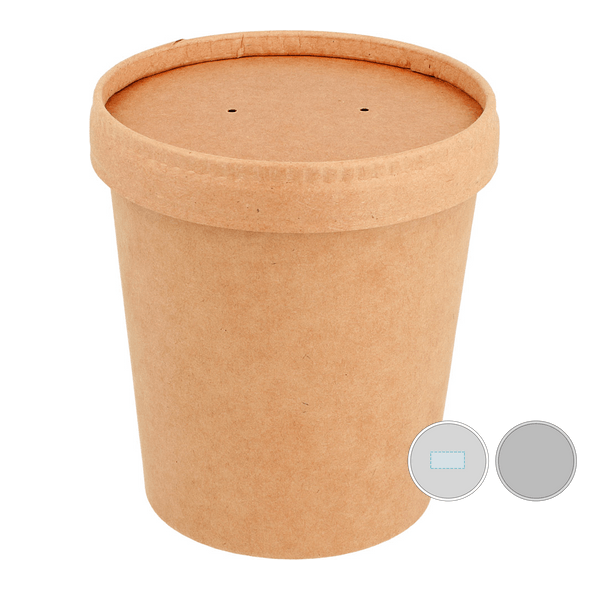 Combo Containers with Kraft Lid